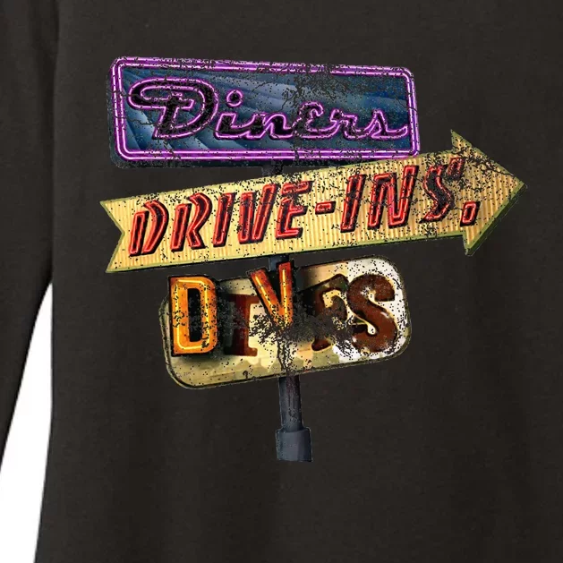 Diners Drive Ins And Dives Womens CVC Long Sleeve Shirt