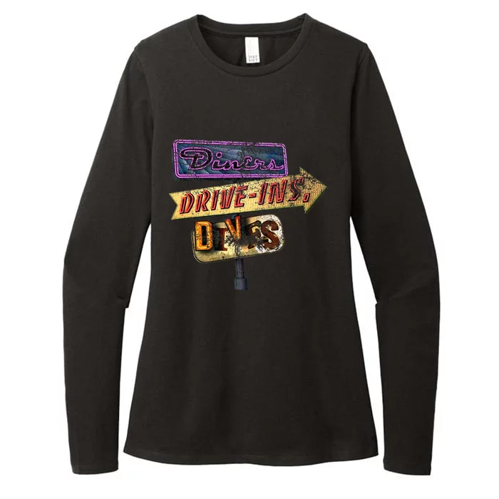 Diners Drive Ins And Dives Womens CVC Long Sleeve Shirt