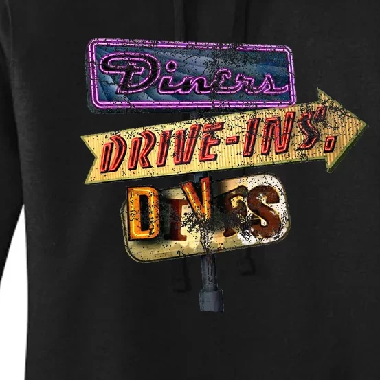 Diners Drive Ins And Dives Women's Pullover Hoodie