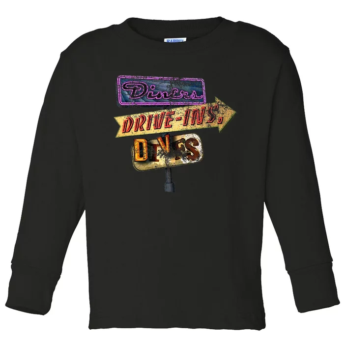 Diners Drive Ins And Dives Toddler Long Sleeve Shirt