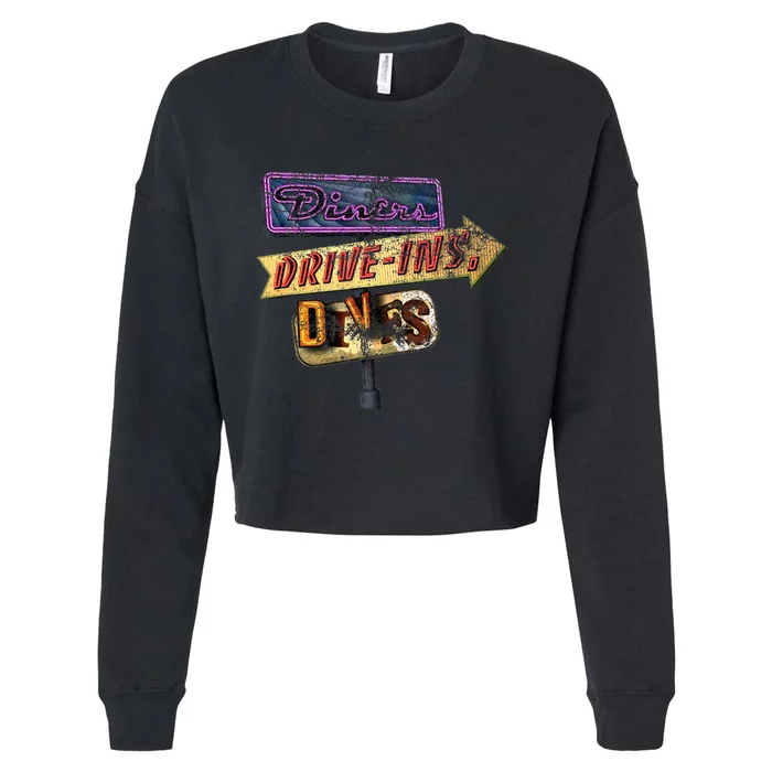 Diners Drive Ins And Dives Cropped Pullover Crew