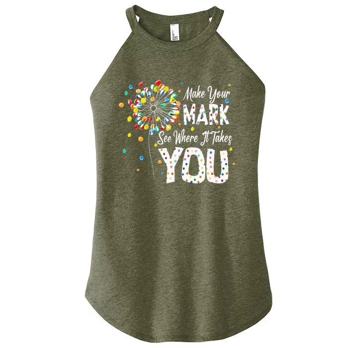 Dot Day International Dot Day Make Your Mark Dot Day Women’s Perfect Tri Rocker Tank