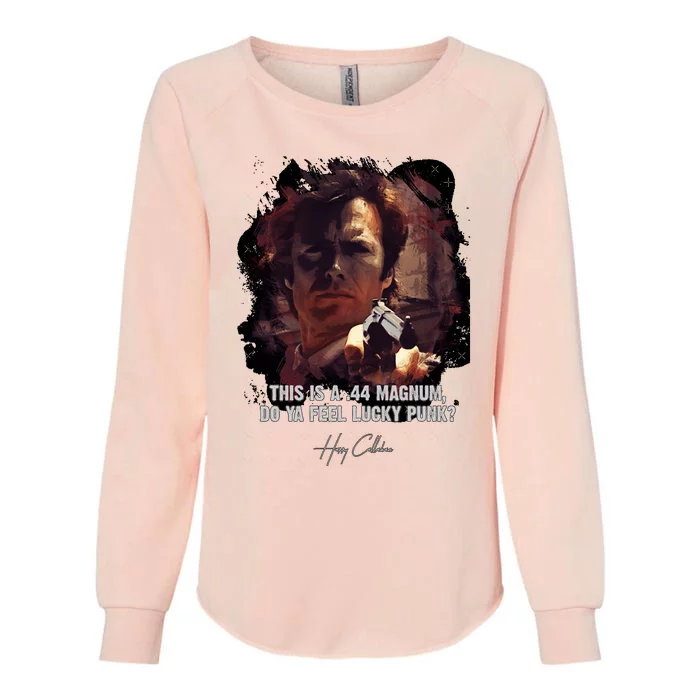 ★Dirtyharry★Doyafeelluckypunk➢Clinteastwoodfamousmoviequote♛ Womens California Wash Sweatshirt