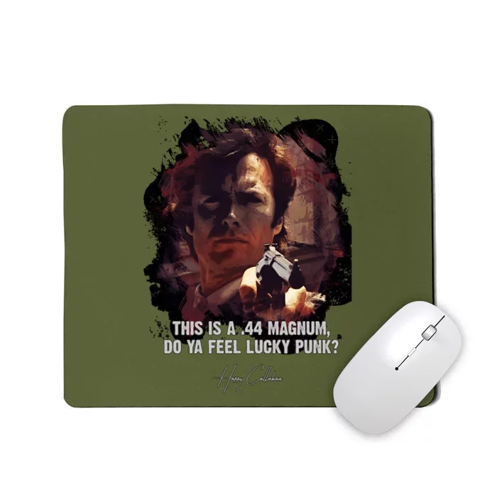 ★Dirtyharry★Doyafeelluckypunk➢Clinteastwoodfamousmoviequote♛ Mousepad