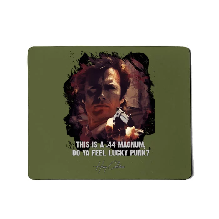 ★Dirtyharry★Doyafeelluckypunk➢Clinteastwoodfamousmoviequote♛ Mousepad