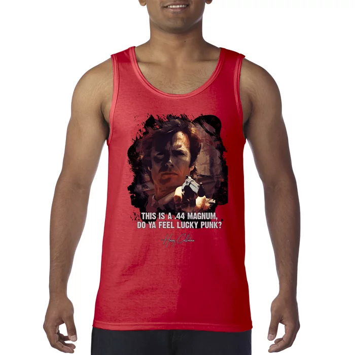 ★Dirtyharry★Doyafeelluckypunk➢Clinteastwoodfamousmoviequote♛ Tank Top