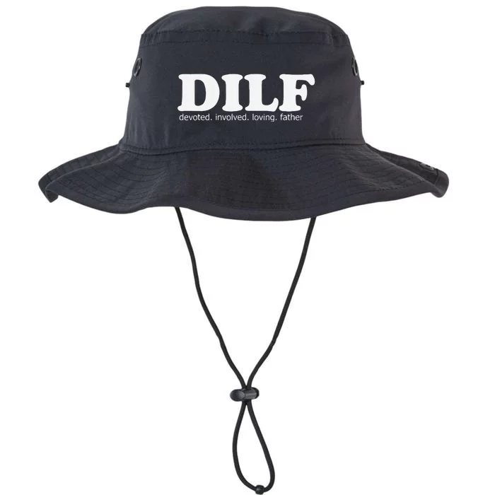 Dilf Devoted Involved Loving Father Dad Papa Funny Gift Legacy Cool Fit Booney Bucket Hat