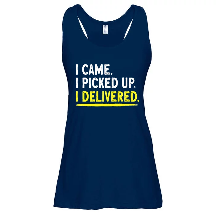 Delivery Driver I Delivered Package Grocery Food Deliveries Ladies Essential Flowy Tank