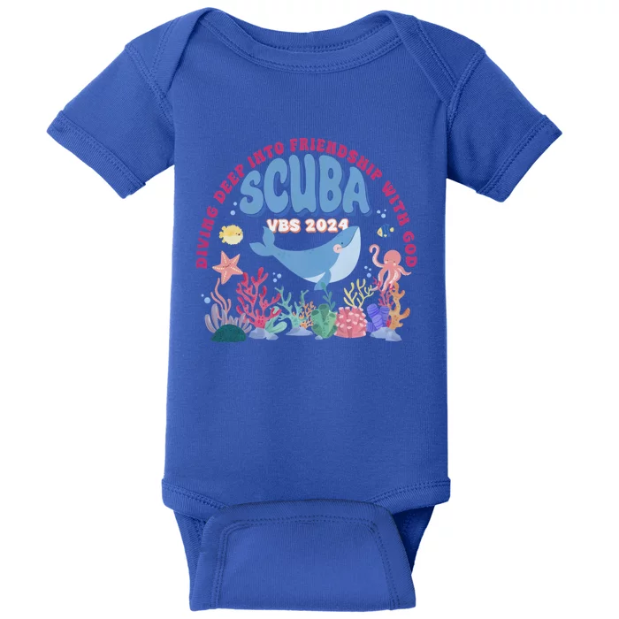 Diving Deep Into Friendship With God Vbs 2024 Gift Baby Bodysuit