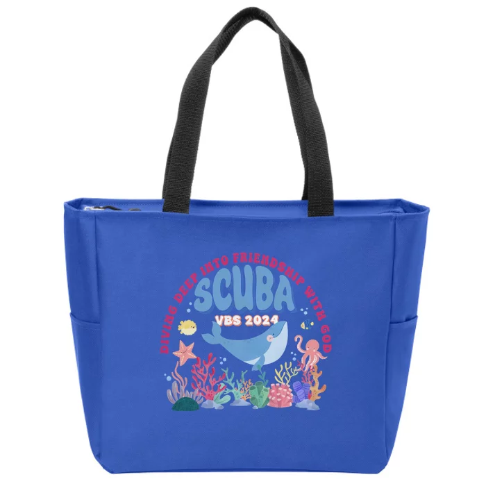 Diving Deep Into Friendship With God Vbs 2024 Gift Zip Tote Bag