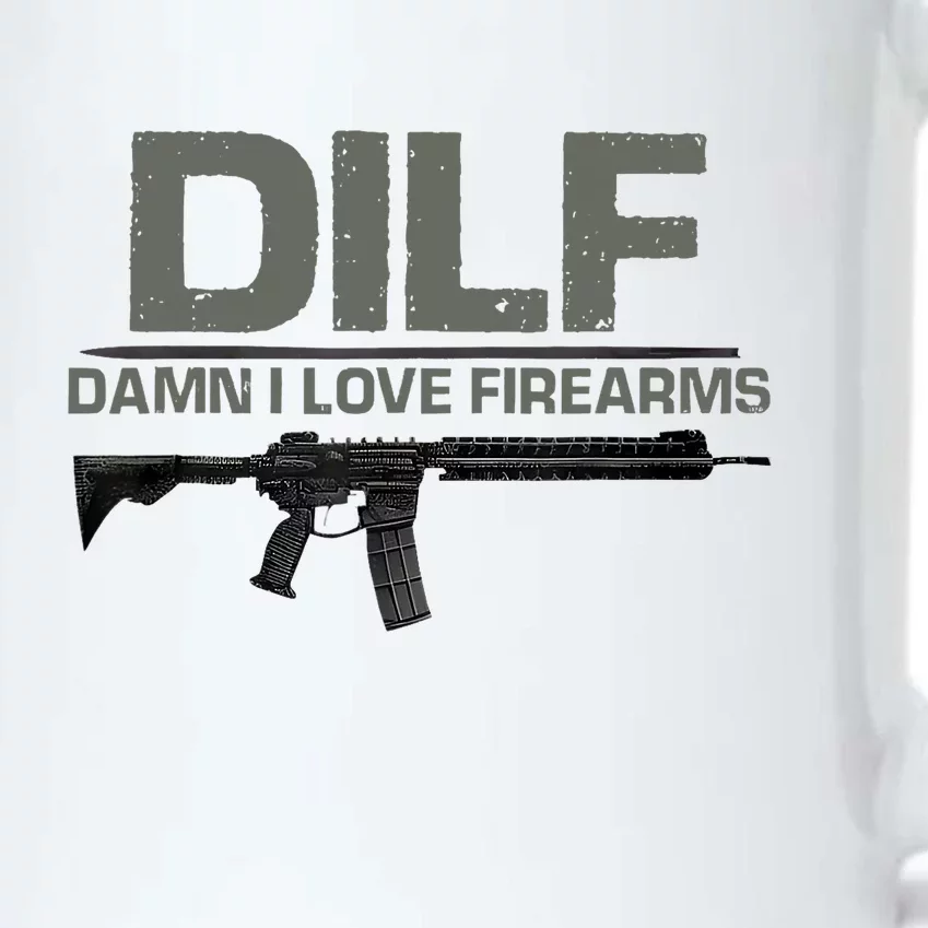 DILF Damn I Love Firearms Funny Black Color Changing Mug