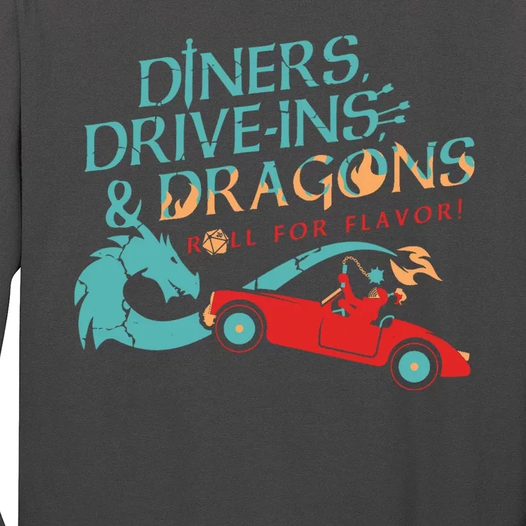 Diners Drive Ins And Dragons Roll For Flavor Long Sleeve Shirt