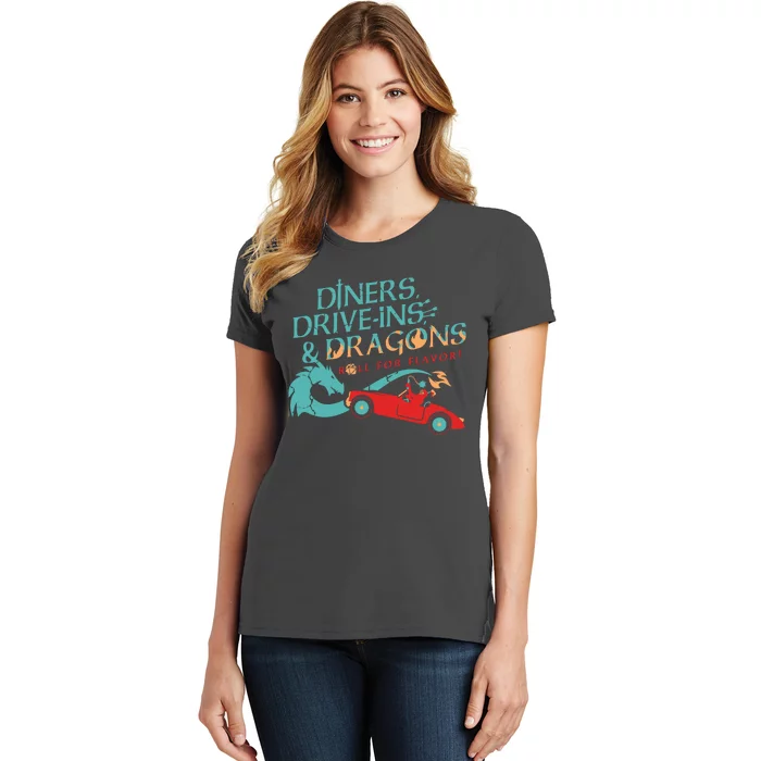 Diners Drive Ins And Dragons Roll For Flavor Women's T-Shirt