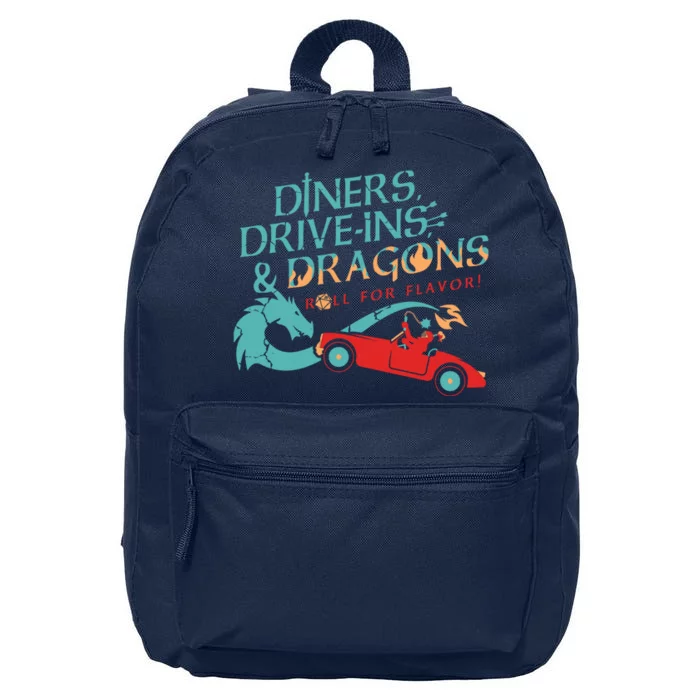 Diners Drive Ins And Dragons Roll For Flavor 16 in Basic Backpack