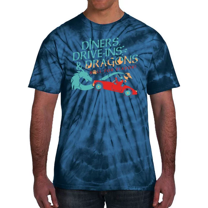 Diners Drive Ins And Dragons Roll For Flavor Tie-Dye T-Shirt