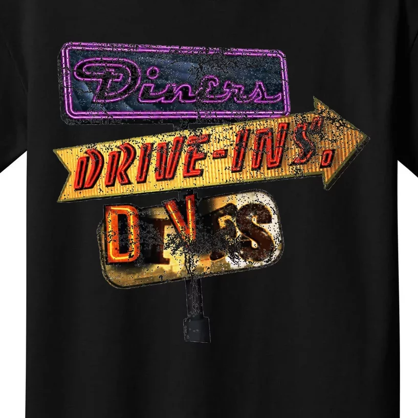 Diners Drive Ins And Dives Kids T-Shirt