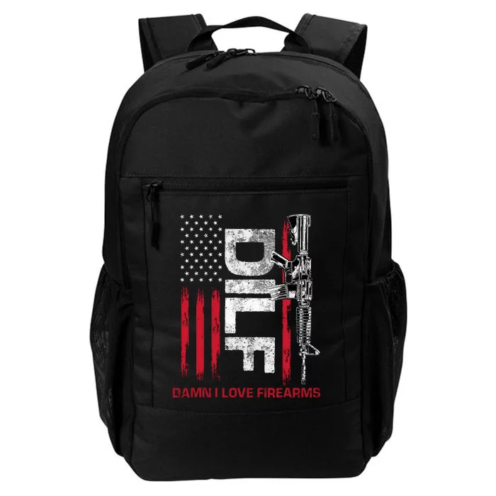 Dilf Damn I Love Firearms Funny Daily Commute Backpack