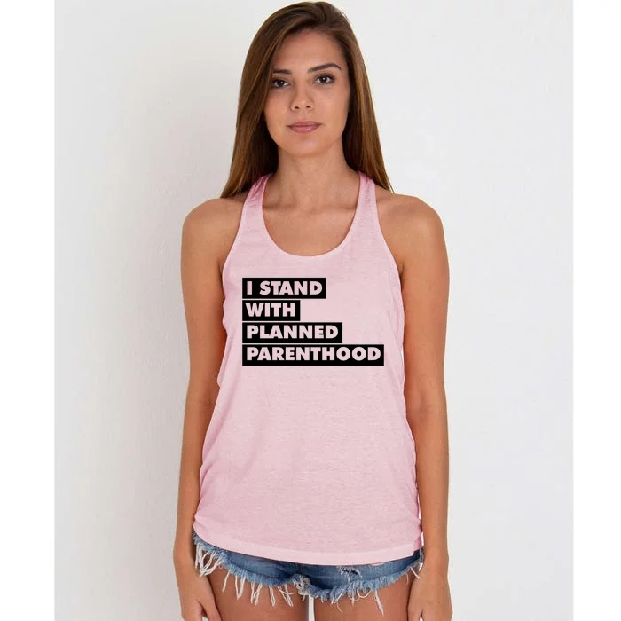 Danny Devito I Stand With Planned Parenthood Women's Knotted Racerback Tank