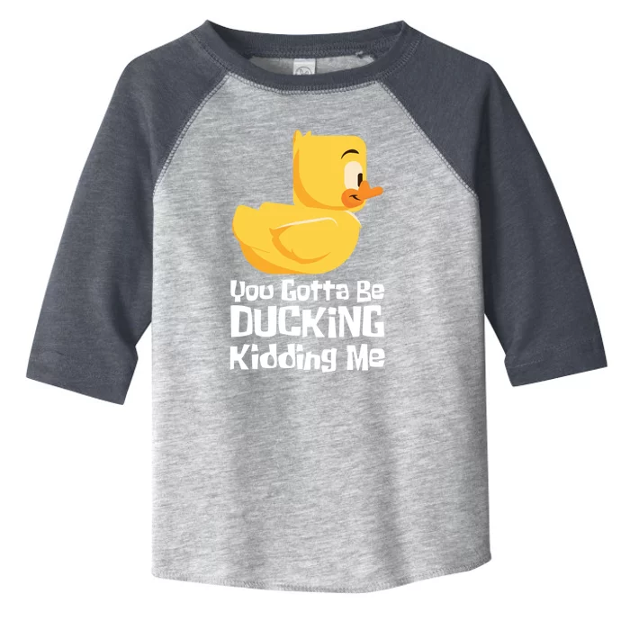 Ducking Ding I Quack Duck Chick Goose Cool Gift Toddler Fine Jersey T-Shirt