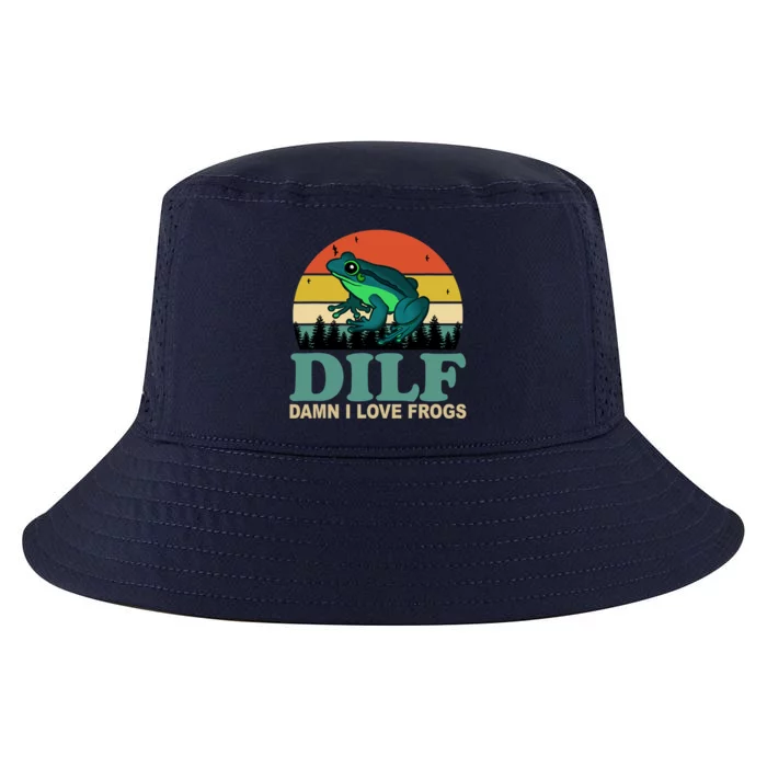 DILF Damn I Love Frogs Cool Comfort Performance Bucket Hat