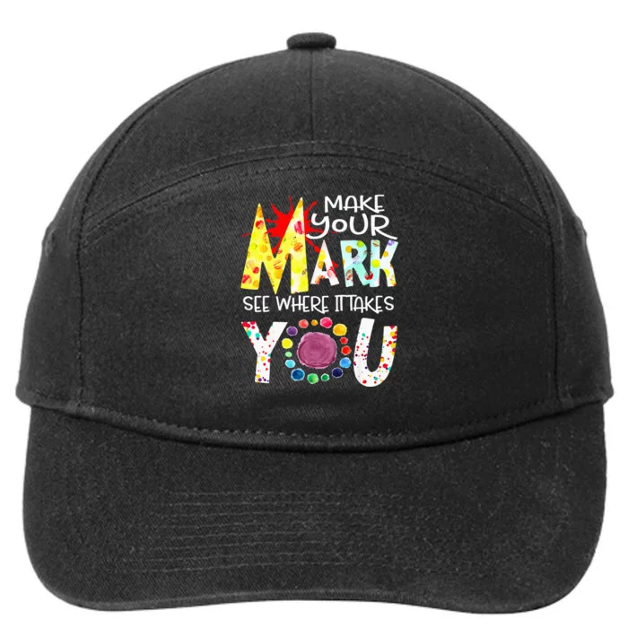 Dot Day International Dot Day Make Your Mark Happy Dot Day 7-Panel Snapback Hat