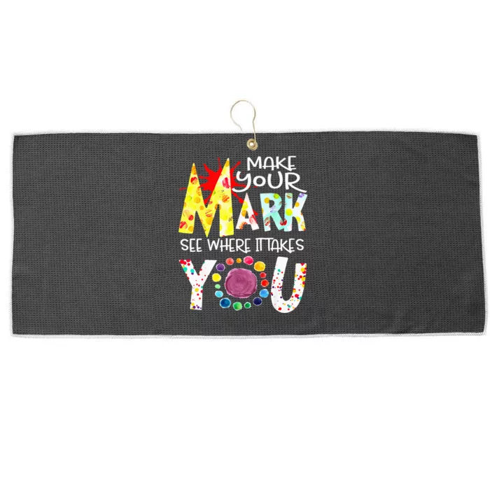 Dot Day International Dot Day Make Your Mark Happy Dot Day Large Microfiber Waffle Golf Towel