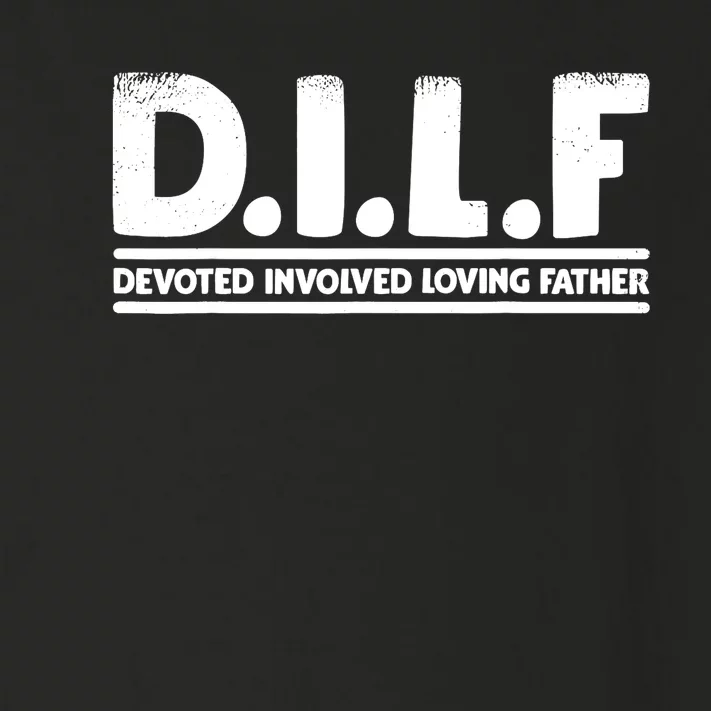 D.I.L.F Devoted Involved Loving Father Dad Shirt Papa Toddler Long Sleeve Shirt