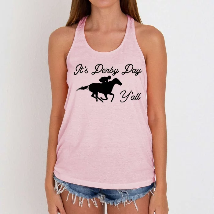 Derby Day It's Derby Day Yall Women's Knotted Racerback Tank