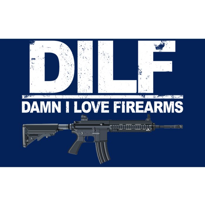 DILF Damn I Love Firearms Bumper Sticker