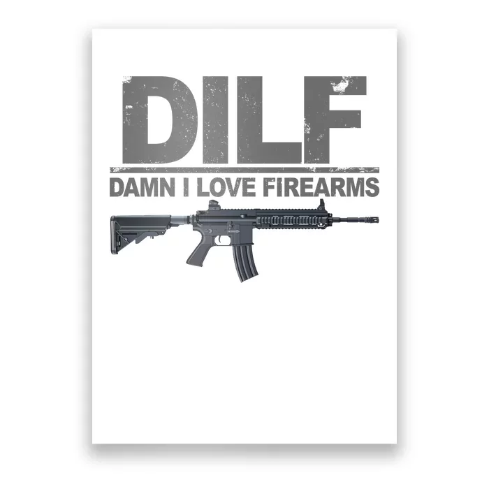 DILF Damn I Love Firearms Poster