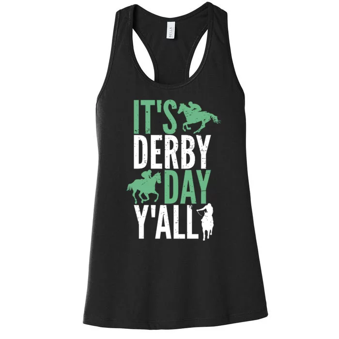 Derby Day It's Derby Day Yall Women's Racerback Tank