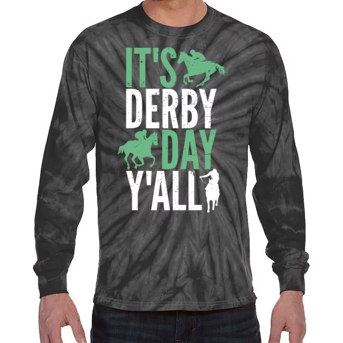 Derby Day It's Derby Day Yall Tie-Dye Long Sleeve Shirt