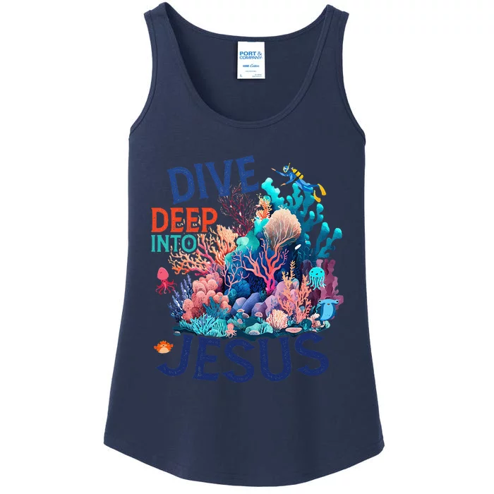 Dive Deep Into Jesus Vbs 2024 Scuba Diving Underwater Ladies Essential Tank