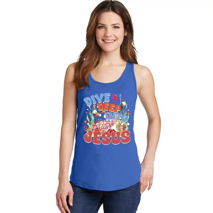 Dive Deep Into Jesus Scuba Vbs 2024 Christian Camp Gift Ladies Essential Tank