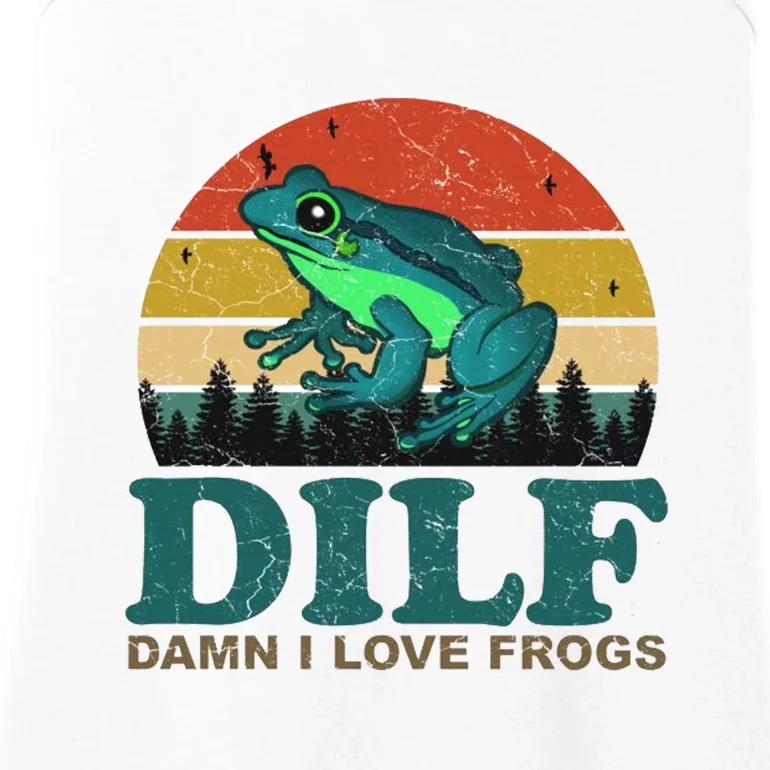 DILF Damn I Love Frogs Ladies Essential Tank