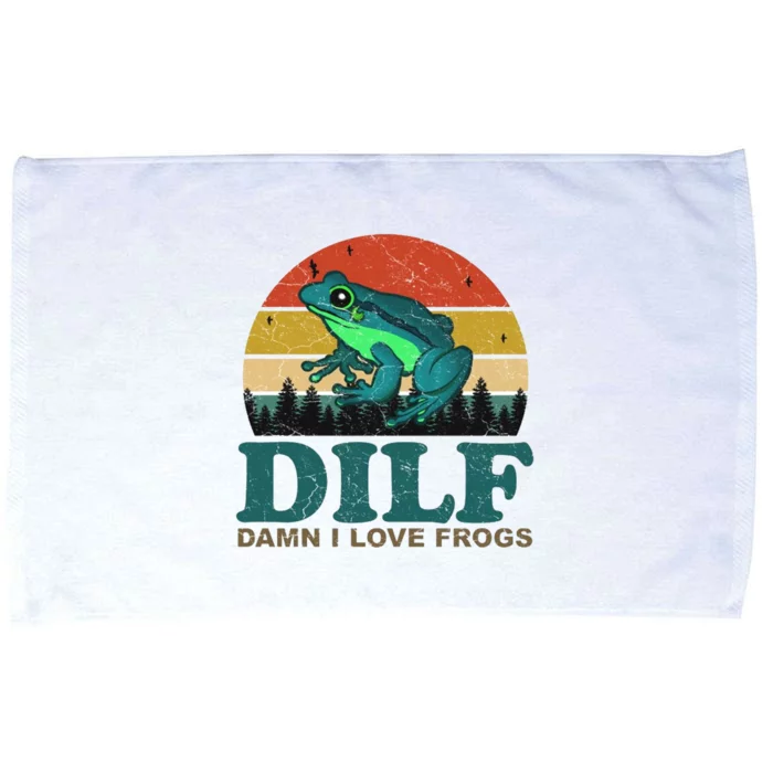 DILF Damn I Love Frogs Microfiber Hand Towel