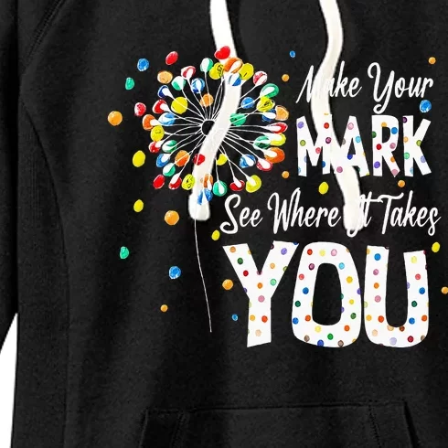 Dot Day International Dot Day Make Your Mark Dot Day Women's Fleece Hoodie