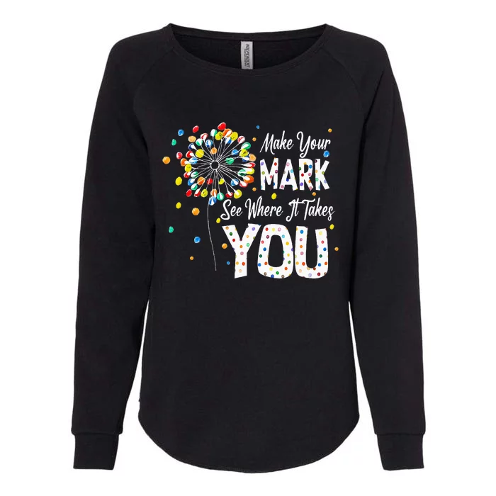 Dot Day International Dot Day Make Your Mark Dot Day Womens California Wash Sweatshirt