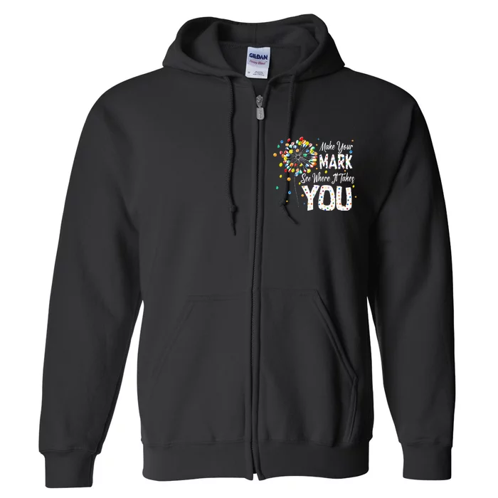 Dot Day International Dot Day Make Your Mark Dot Day Full Zip Hoodie