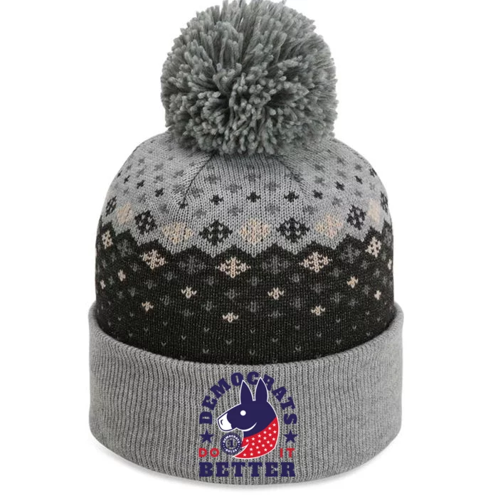 Democrats Do It Better Political The Baniff Cuffed Pom Beanie