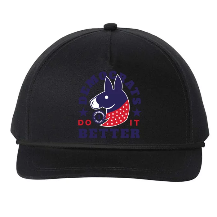 Democrats Do It Better Political Snapback Five-Panel Rope Hat