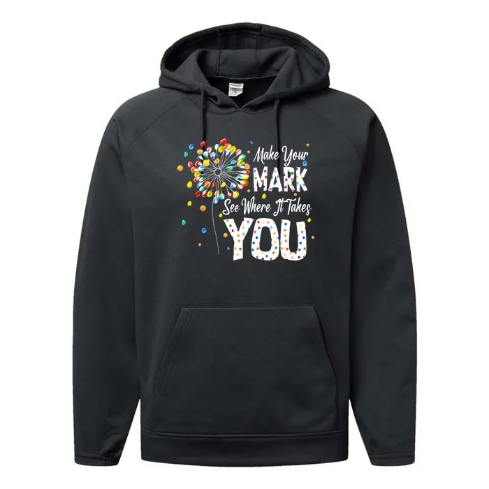 Dot Day International Dot Day Make Your Mark Performance Fleece Hoodie