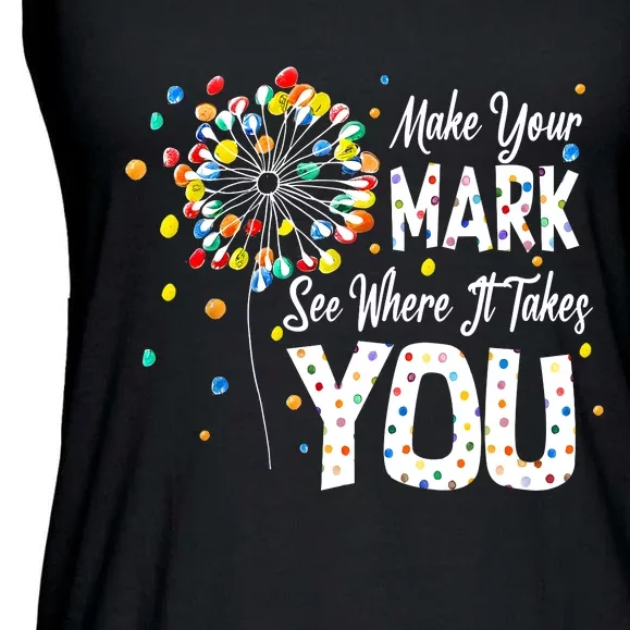 Dot Day International Dot Day Make Your Mark Ladies Essential Flowy Tank