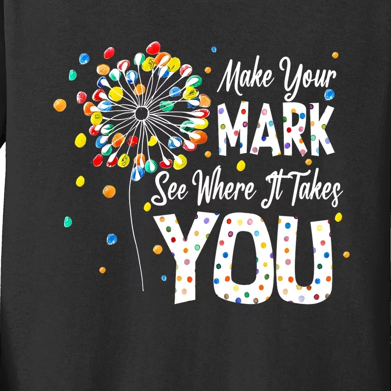 Dot Day International Dot Day Make Your Mark Kids Long Sleeve Shirt