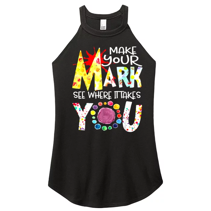 Dot Day International Dot Day Make Your Mark Happy Dot Day Women’s Perfect Tri Rocker Tank