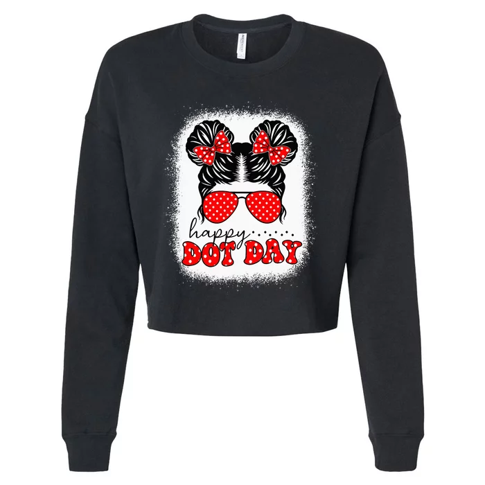 Dot Day International Dot Day Make Your Mark Happy Dot Day Cropped Pullover Crew