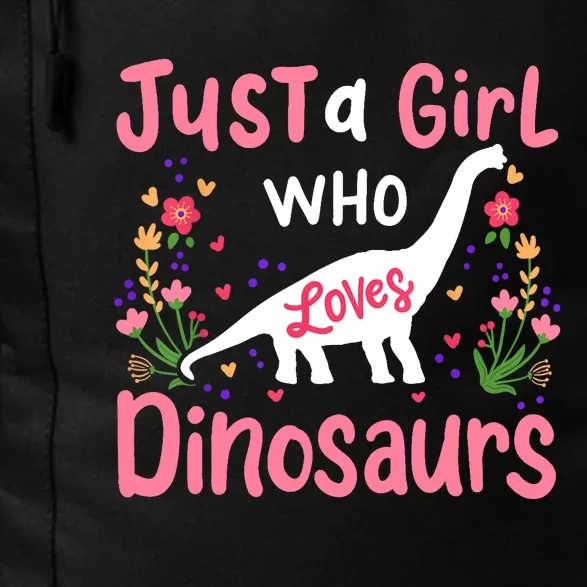 Dinosaur Dino Just a Girl Who Loves Dinosaurs Daily Commute Backpack