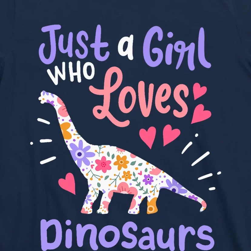 Dinosaur Dino Just a Girl Who Loves Dinosaurs T-Shirt