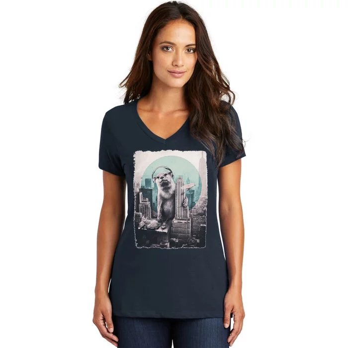 Dj Women's V-Neck T-Shirt