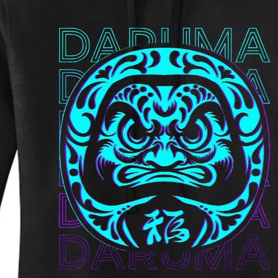 Daruma Doll Japanese Doll Retro Women's Pullover Hoodie